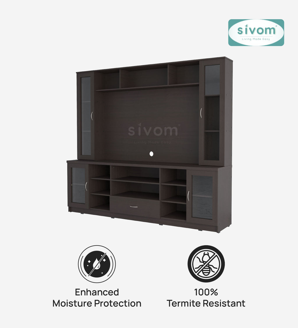 SIVOM Thunder Multipurpose TV Unit fits upto 43 inch with Storage Engineered Wood TV Entertainment Unit for Modern Homes | Elegant Design & Premium Finish