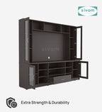 SIVOM Thunder Multipurpose TV Unit fits upto 43 inch with Storage Engineered Wood TV Entertainment Unit for Modern Homes | Elegant Design & Premium Finish