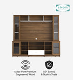 SIVOM Thunder Multipurpose TV Unit fits upto 43 inch with Storage Engineered Wood TV Entertainment Unit for Modern Homes | Elegant Design & Premium Finish