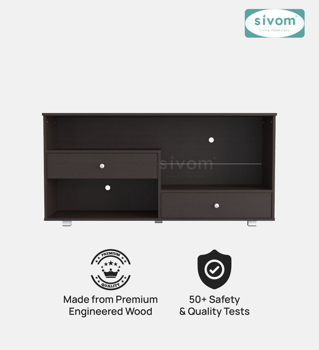 SIVOM TIPPLER Multipurpose TV Unit fits upto 43 inch with Storage Engineered Wood TV Entertainment Unit for Modern Homes | Elegant Design & Premium Finish