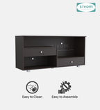 SIVOM TIPPLER Multipurpose TV Unit fits upto 43 inch with Storage Engineered Wood TV Entertainment Unit for Modern Homes | Elegant Design & Premium Finish