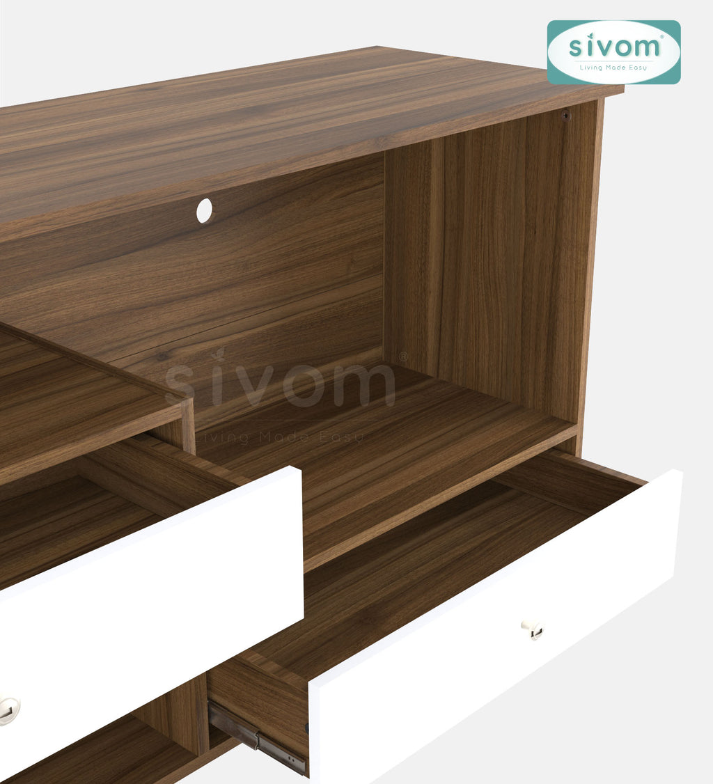 SIVOM TIPPLER Multipurpose TV Unit fits upto 43 inch with Storage Engineered Wood TV Entertainment Unit for Modern Homes | Elegant Design & Premium Finish