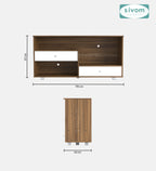 SIVOM TIPPLER Multipurpose TV Unit fits upto 43 inch with Storage Engineered Wood TV Entertainment Unit for Modern Homes | Elegant Design & Premium Finish