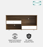 SIVOM TIPPLER Multipurpose TV Unit fits upto 43 inch with Storage Engineered Wood TV Entertainment Unit for Modern Homes | Elegant Design & Premium Finish