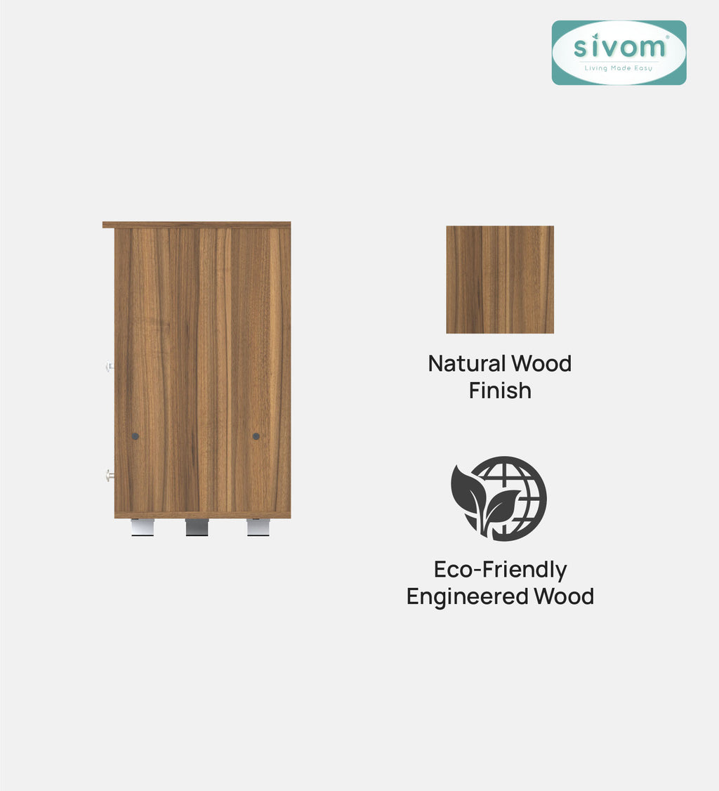 SIVOM TIPPLER Multipurpose TV Unit fits upto 43 inch with Storage Engineered Wood TV Entertainment Unit for Modern Homes | Elegant Design & Premium Finish