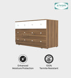 Sivom SIVOM Treasure Multipurpose Storage Unit/Chest of 6 Drawers Engineered Wood Free Standing Cabinet for Modern Homes | Elegant Design & Premium Finish
