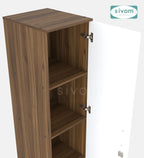 Sivom SIVOM Ultra Multipurpose 1 Door Wardrobe / Spacious 4 Shelves with Outer Drawer Engineered Wood 1 Door Wardrobe for Modern Homes | Elegant Design & Premium Finish