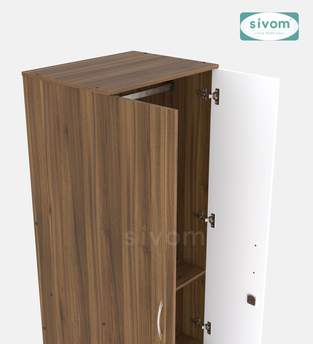 Sivom furniture SIVOM Ultra Multipurpose 2 Door Closet Engineered Wood 2 Door Wardrobe for Modern Homes | Elegant Design & Premium Finish