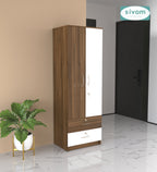 Sivom furniture SIVOM Ultra Multipurpose 2 Door Closet Engineered Wood 2 Door Wardrobe for Modern Homes | Elegant Design & Premium Finish