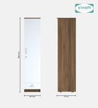 Sivom SIVOM Ultra Multipurpose 1 Door Wardrobe / Spacious 4 Shelves with Outer Drawer Engineered Wood 1 Door Wardrobe for Modern Homes | Elegant Design & Premium Finish