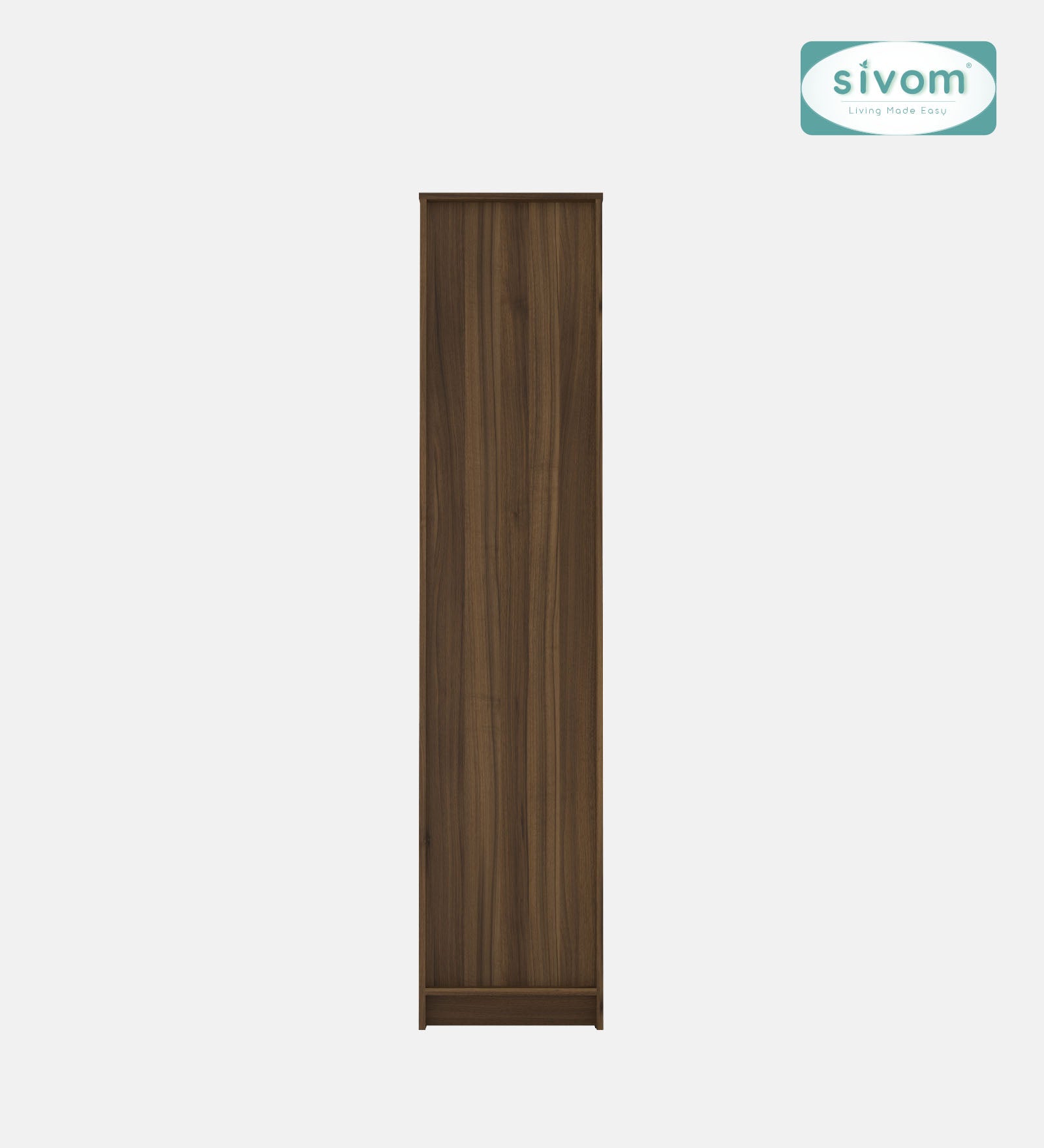 Sivom SIVOM Ultra Multipurpose 1 Door Wardrobe / Spacious 4 Shelves with Outer Drawer Engineered Wood 1 Door Wardrobe for Modern Homes | Elegant Design & Premium Finish