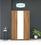 Sivom furniture SIVOM Ultra Multipurpose 3 Door Wardrobe / Spacious Shelves with Hanging Rail Engineered Wood 3 Door Wardrobe for Modern Homes | Elegant Design & Premium Finish