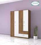 Sivom SIVOM Ultra Multipurpose 4 Door Closet Engineered Wood 4 Door Wardrobe for Modern Homes | Elegant Design & Premium Finish