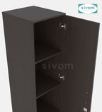 Sivom SIVOM Ultra Multipurpose 1 Door Wardrobe / Spacious 4 Shelves with Outer Drawer Engineered Wood 1 Door Wardrobe for Modern Homes | Elegant Design & Premium Finish