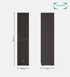 Sivom SIVOM Ultra Multipurpose 1 Door Wardrobe / Spacious 4 Shelves with Outer Drawer Engineered Wood 1 Door Wardrobe for Modern Homes | Elegant Design & Premium Finish