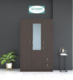 Sivom SIVOM Ultra Multipurpose 3 Door Wardrobe / Spacious Shelves with Hanging Rail Engineered Wood 3 Door Wardrobe for Modern Homes | Elegant Design & Premium Finish