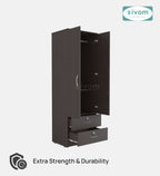 Sivom furniture SIVOM Ultra Multipurpose 2 Door Closet Engineered Wood 2 Door Wardrobe for Modern Homes | Elegant Design & Premium Finish
