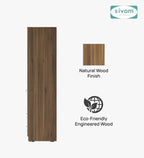 SIVOM Ultra Multipurpose 3 Door Wardrobe / Spacious Shelves with Hanging Rail Engineered Wood 3 Door Wardrobe for Modern Homes | Elegant Design & Premium Finish