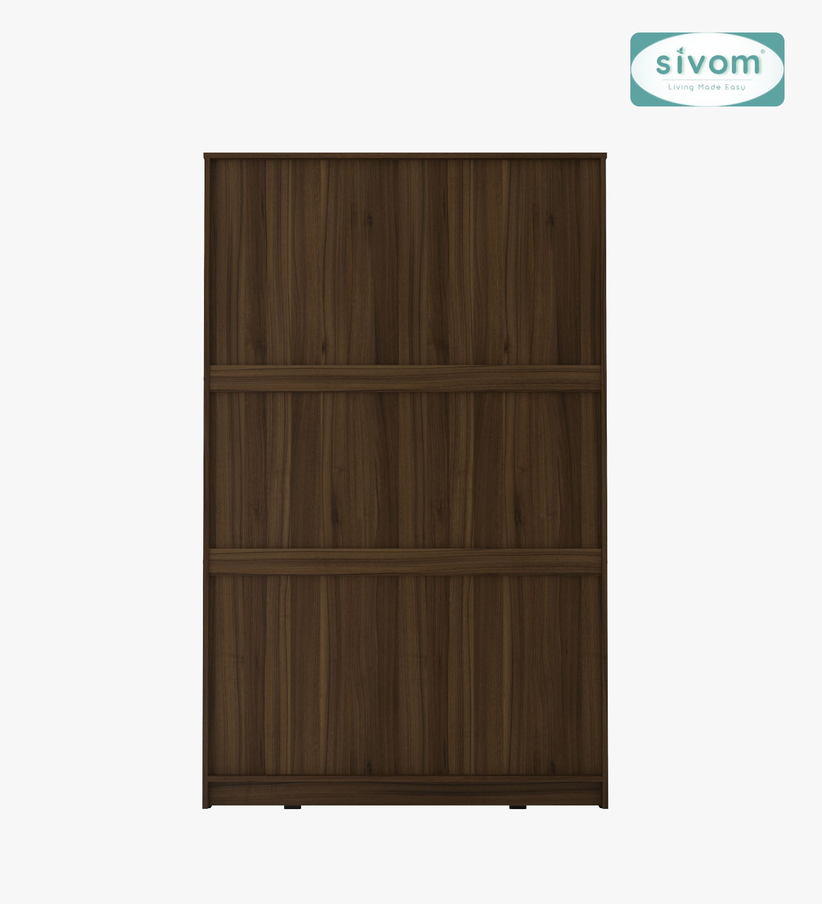 SIVOM Ultra Multipurpose 3 Door Wardrobe / Spacious Shelves with Hanging Rail Engineered Wood 3 Door Wardrobe for Modern Homes | Elegant Design & Premium Finish