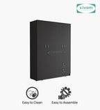 Sivom SIVOM Ultra Multipurpose 4 Door Closet Engineered Wood 4 Door Wardrobe for Modern Homes | Elegant Design & Premium Finish