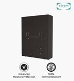 Sivom SIVOM Ultra Multipurpose 4 Door Closet Engineered Wood 4 Door Wardrobe for Modern Homes | Elegant Design & Premium Finish