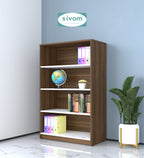 Sivom SIVOM Urbane Multipurpose Storage Rack/Study/Home/Office Engineered Wood Open Book Shelf (Finish Color - Dark Wenge, Knock Down) for Modern Homes | Elegant Design & Premium Finish