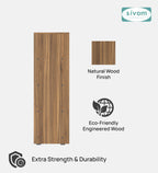 Sivom SIVOM Urbane Multipurpose Storage Rack/Study/Home/Office Engineered Wood Open Book Shelf (Finish Color - Dark Wenge, Knock Down) for Modern Homes | Elegant Design & Premium Finish