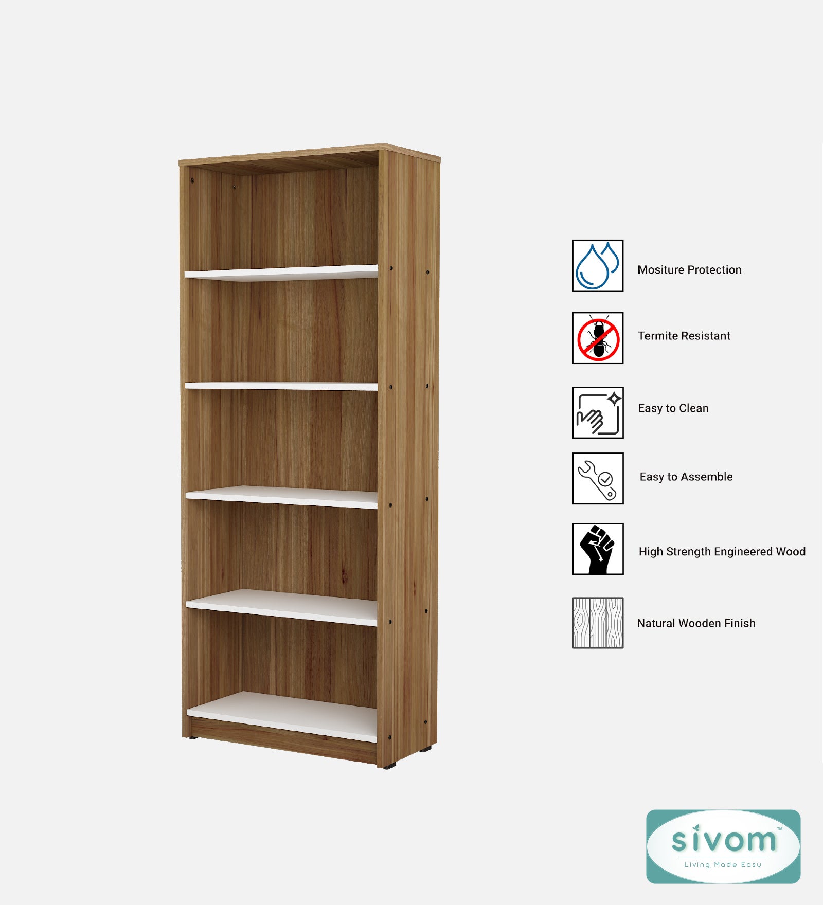 Sivom SIVOM Valora Multipurpose Study/Home/Office Table Engineered Wood Study Table for Modern Homes | Elegant Design & Premium Finish