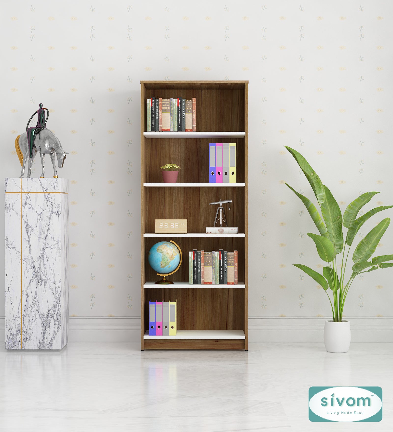 Sivom SIVOM Valora Multipurpose Study/Home/Office Table Engineered Wood Study Table for Modern Homes | Elegant Design & Premium Finish