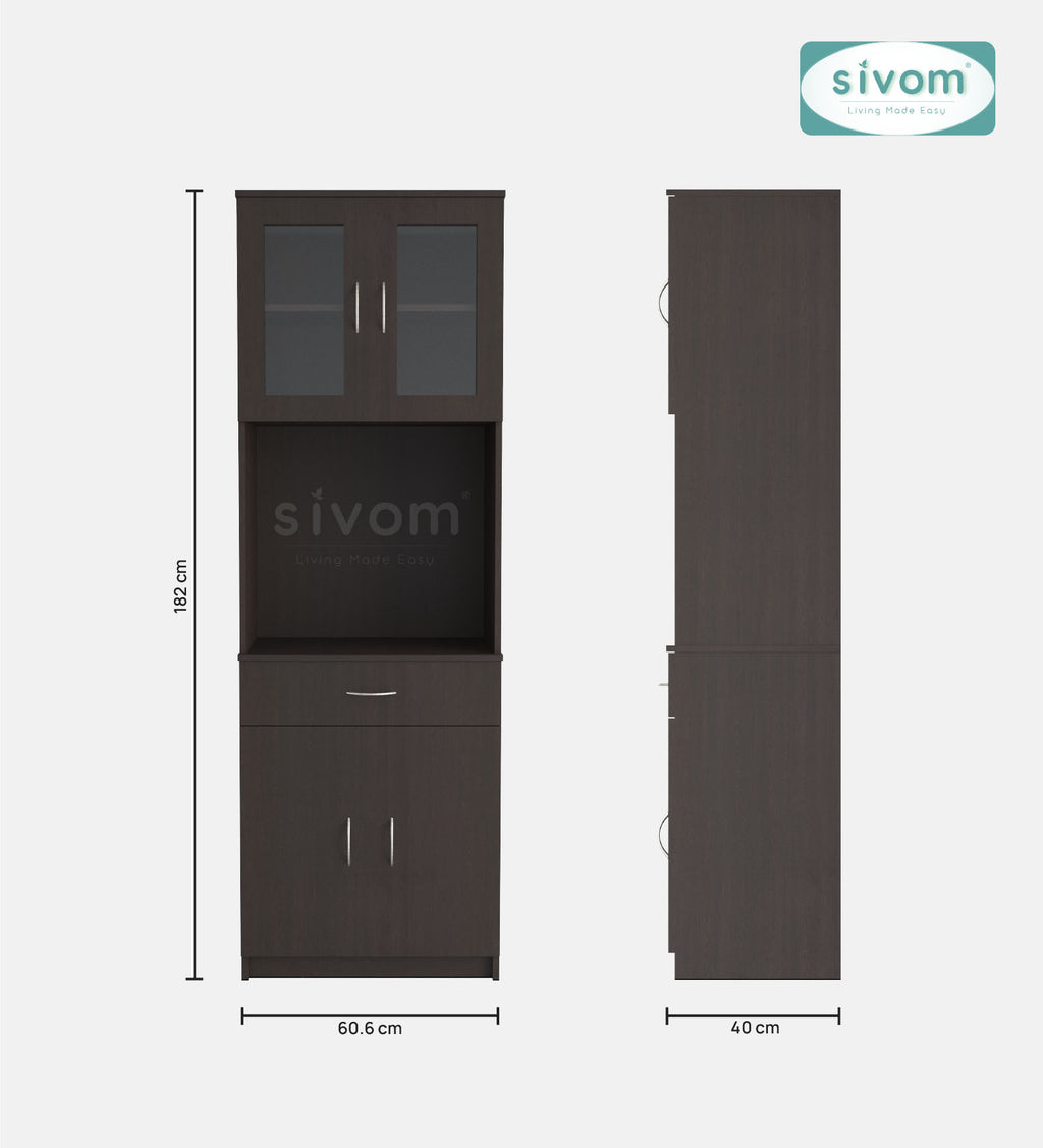 SIVOM Vega Crockery Engineered Wood Unit for Modern Homes | Elegant Design & Premium Finish