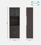 SIVOM Vega Crockery Engineered Wood Unit for Modern Homes | Elegant Design & Premium Finish
