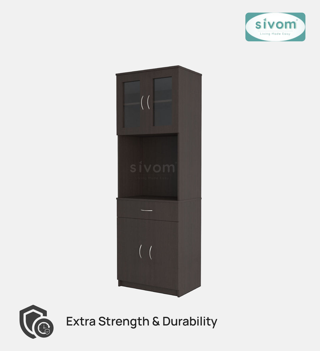SIVOM Vega Crockery Engineered Wood Unit for Modern Homes | Elegant Design & Premium Finish