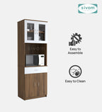 SIVOM Vega Crockery Engineered Wood Unit for Modern Homes | Elegant Design & Premium Finish