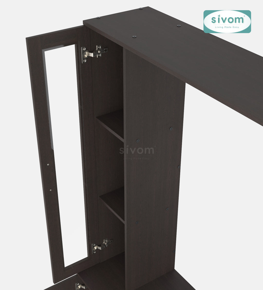 Sivom SIVOM Victoria Multipurpose TV Unit fits upto 43 inch with Storage Engineered Wood TV Entertainment Unit for Modern Homes | Elegant Design & Premium Finish