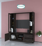 Sivom SIVOM Victoria Multipurpose TV Unit fits upto 43 inch with Storage Engineered Wood TV Entertainment Unit for Modern Homes | Elegant Design & Premium Finish