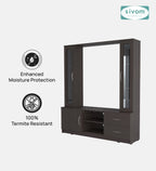 Sivom SIVOM Victoria Multipurpose TV Unit fits upto 43 inch with Storage Engineered Wood TV Entertainment Unit for Modern Homes | Elegant Design & Premium Finish