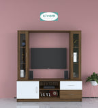 Sivom SIVOM Victoria Multipurpose TV Unit fits upto 43 inch with Storage Engineered Wood TV Entertainment Unit for Modern Homes | Elegant Design & Premium Finish