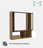 Sivom SIVOM Victoria Multipurpose TV Unit fits upto 43 inch with Storage Engineered Wood TV Entertainment Unit for Modern Homes | Elegant Design & Premium Finish