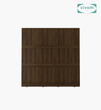 Sivom furniture SIVOM Alloy Multipurpose 6 Door Closet Engineered Wood 6 Door Wardrobe for Modern Homes | Elegant Design & Premium Finish