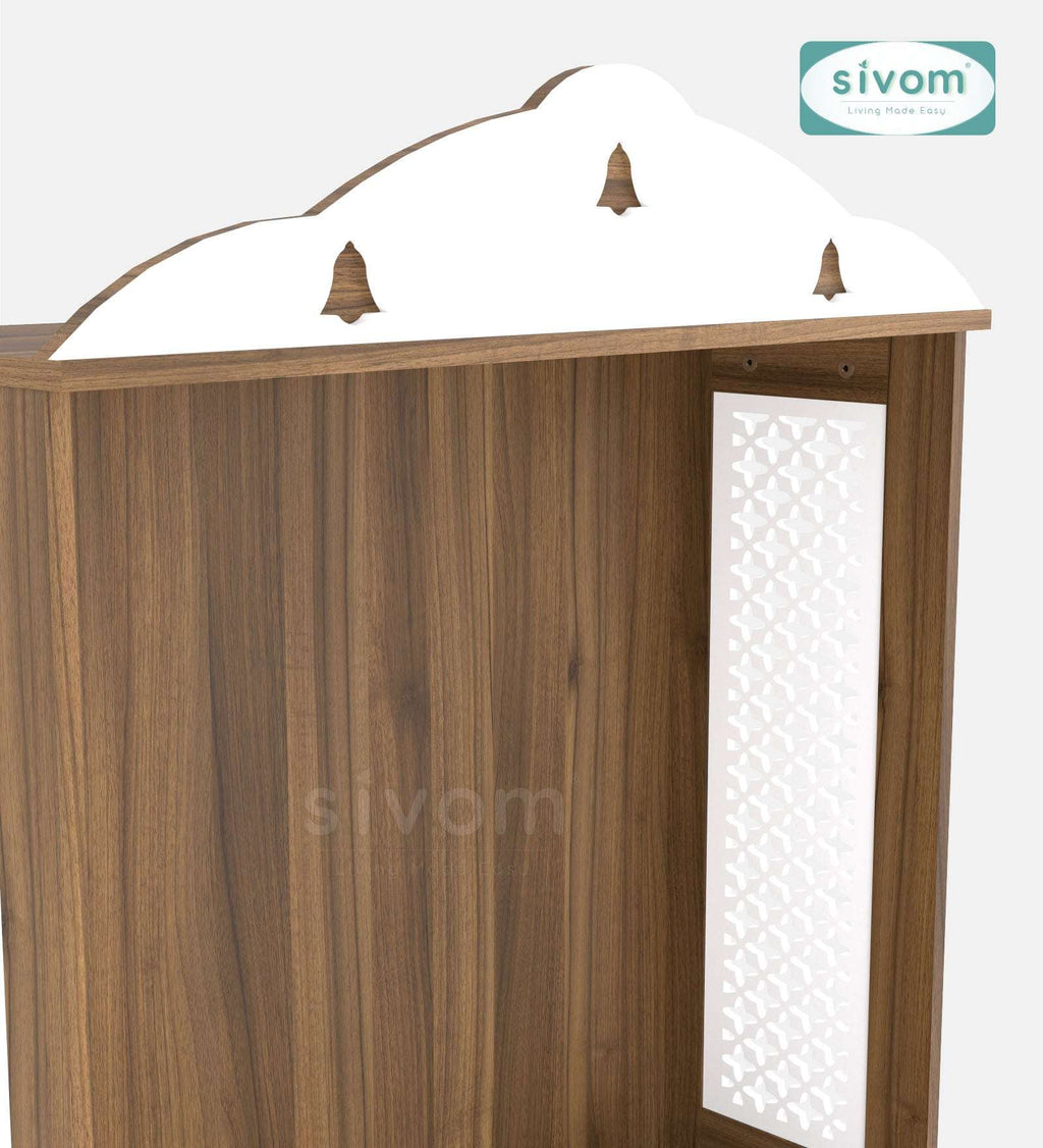 Sivom SIVOM Vision Home Temple/Pooja Unit/Home Mandir/ Engineered Wood Home Temple (Height: 148, Knock Down) for Modern Homes | Elegant Design & Premium Finish