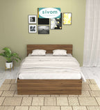 Sivom furniture SIVOM Sleepy Bed with Storage Engineered Wood queen Bed Engineered Wood Queen Bed (Delivery Condition - Knock Down)