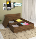 Sivom furniture SIVOM Sleepy Bed with Storage Engineered Wood queen Bed Engineered Wood Queen Bed (Delivery Condition - Knock Down)