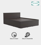 Sivom furniture SIVOM Sleepy Bed with Storage Engineered Wood queen Bed Engineered Wood Queen Bed (Delivery Condition - Knock Down)