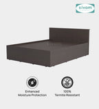 Sivom furniture SIVOM Sleepy Bed with Storage Engineered Wood queen Bed Engineered Wood Queen Bed (Delivery Condition - Knock Down)