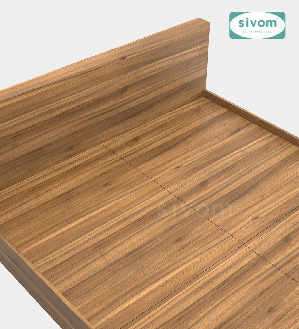 Sivom SIVOM Sleepy Bed without Storage Engineered Wood Queen Bed Engineered Wood Queen Bed (Delivery Condition - Knock Down)
