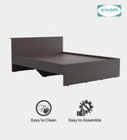 Sivom SIVOM Sleepy Bed without Storage Engineered Wood Queen Bed Engineered Wood Queen Bed (Delivery Condition - Knock Down)