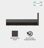 Sivom SIVOM Sleepy Bed without Storage Engineered Wood Queen Bed Engineered Wood Queen Bed (Delivery Condition - Knock Down)
