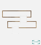 Sivom SIVOM CLAY Multipurpose Modular Wall Racks/Shelves/Organiser/Décor Particle Board Wall Shelf (Number of Shelves - 4, ) for Modern Homes | Elegant Design & Premium Finish