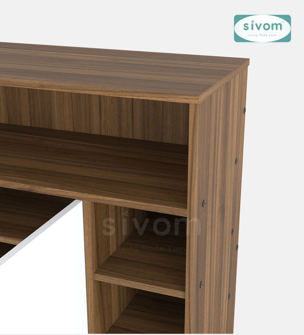 SIVOM Windsor Engineered Wood Shoe Rack (, 4 Shelves, Knock Down) for Modern Homes | Elegant Design & Premium Finish