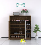 SIVOM Windsor Engineered Wood Shoe Rack (, 4 Shelves, Knock Down) for Modern Homes | Elegant Design & Premium Finish